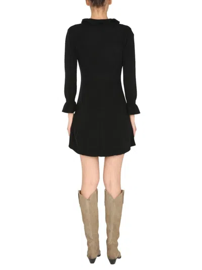 Alberta Ferretti Mini Dress In Black