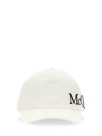 Shop Alexander Mcqueen Baseball Cap In White
