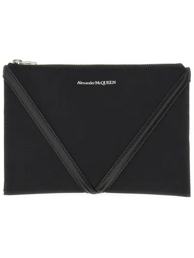 Shop Alexander Mcqueen Clutch Harness Small In Black