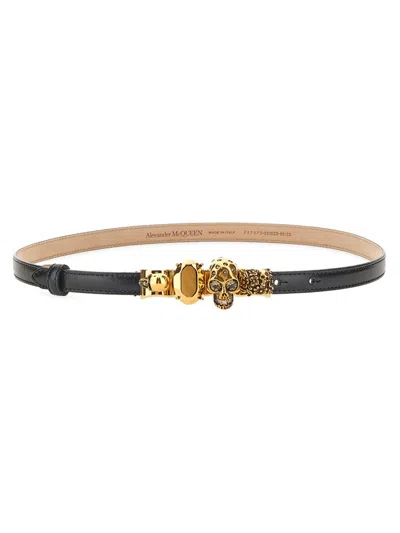 Shop Alexander Mcqueen Belt The Knuckle In Black