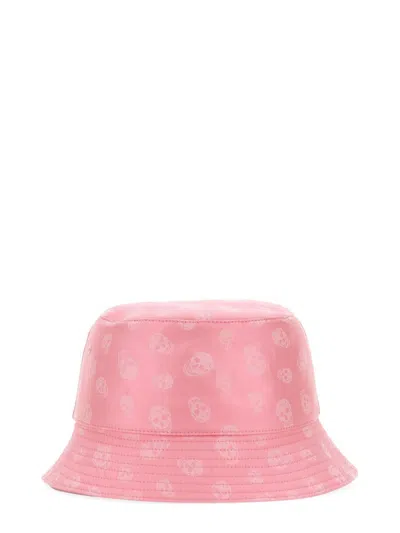 Shop Alexander Mcqueen Bucket Skull Hat In Pink