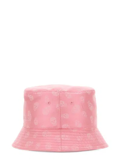 Shop Alexander Mcqueen Bucket Skull Hat In Pink