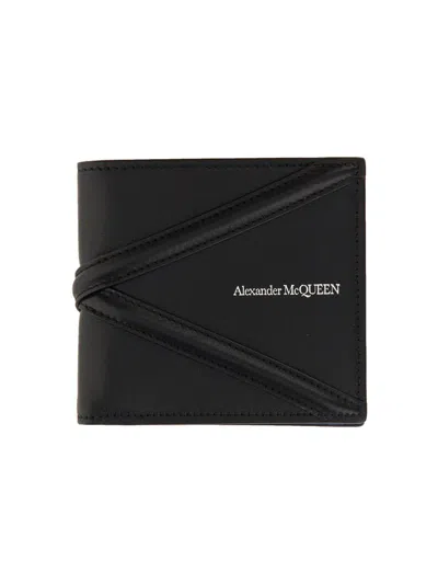 Shop Alexander Mcqueen Harness Wallet In Black