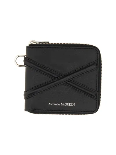 Shop Alexander Mcqueen Harness Wallet In Black