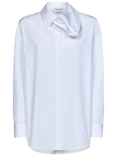 Shop Alexander Mcqueen Orchid Shirt In White