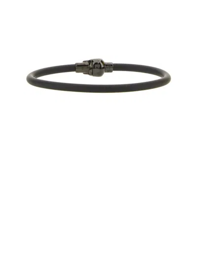 Shop Alexander Mcqueen Skull Bracelet In Black