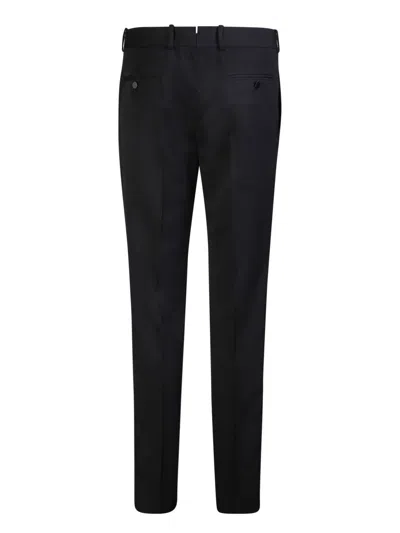 Shop Alexander Mcqueen Wool Suit Pants In Black