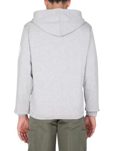 Alexander Mcqueen Sweatshirt With Embroidered Skull In Gray