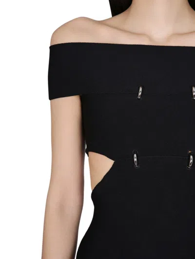 Shop Alexander Mcqueen Top With Cut-out Details In Black