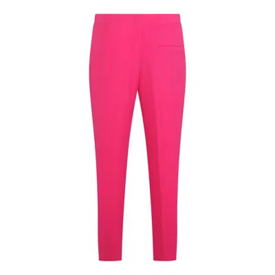 Shop Alexander Mcqueen Trousers In Orchid Pink