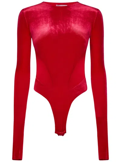 Shop Amazuìn Tory Bodysuit In Red