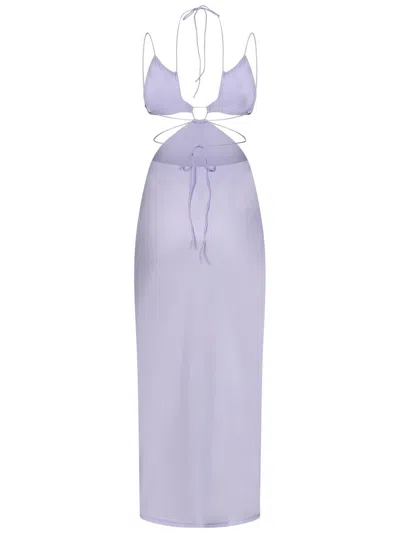 Shop Amazuìn Uma Long Dress In Purple