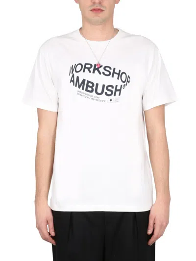 Shop Ambush Logo Print T-shirt In White