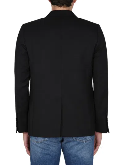 Shop Ami Alexandre Mattiussi Ami Paris Single-breasted Jacket In Black