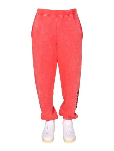 Shop Aries "no Problemo" Jogging Pants Unisex In Red