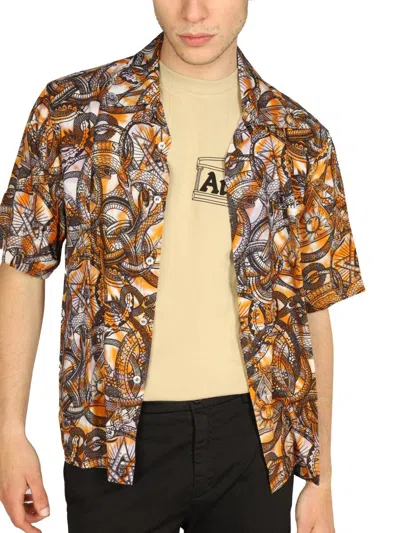 Shop Aries All Over Print Shirt Unisex In Multicolour