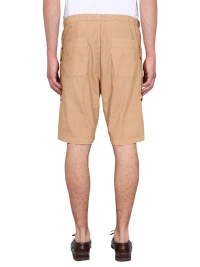 Aspesi Lou Bermuda Shorts Elastic Waistband In Yellow