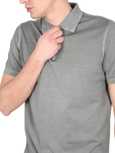 Shop Aspesi Regular Fit Polo Shirt In Grey