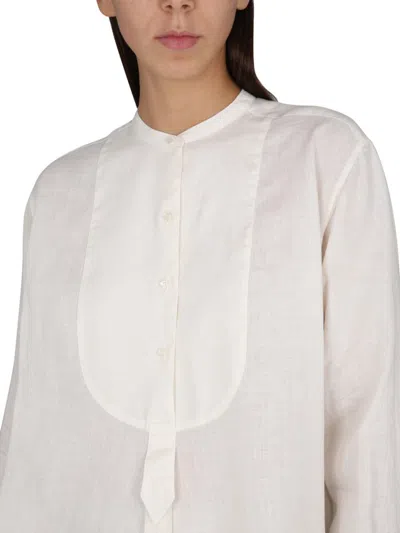 Shop Aspesi Tunic Shirt In Ivory