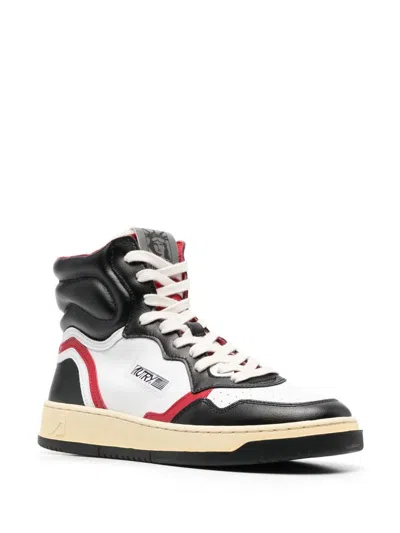 Shop Autry 'liberty' Sneakers In Nero, Bianco E Rosso