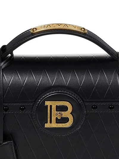 Shop Balmain Paris B-buzz Dynasty Handbag In Black