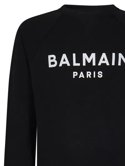 Shop Balmain Paris  Paris Sweatshirt In Black