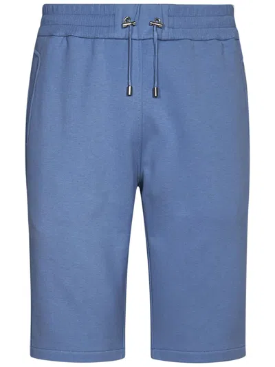 Shop Balmain Paris Shorts In Clear Blue