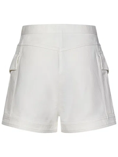 Shop Balmain Paris Shorts In White