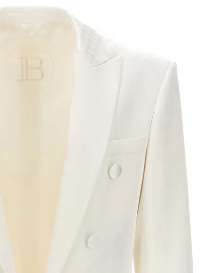 Shop Balmain Paris Suit In White
