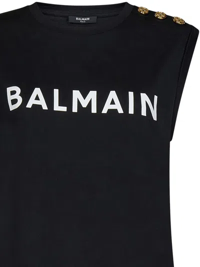 Shop Balmain Paris T-shirt In Black