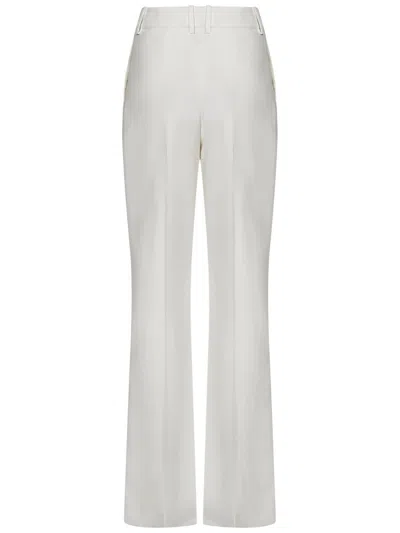 Shop Balmain Paris Trousers In White