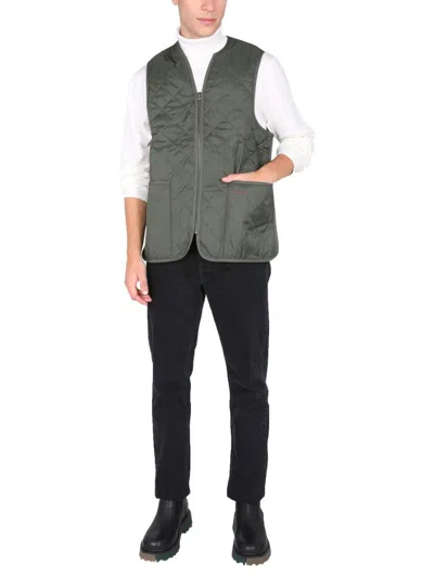 Shop Barbour Gilet Trapuntato In Green