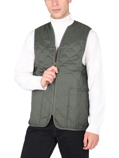 Shop Barbour Gilet Trapuntato In Green