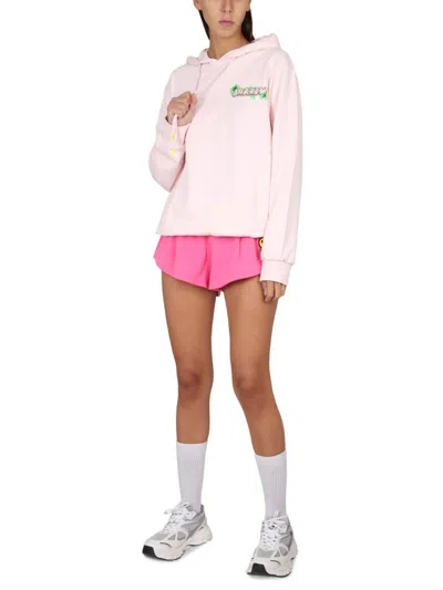 Barrow Sweatshirt With Logo Print Unisex In Pink