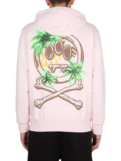 Barrow Sweatshirt With Logo Print Unisex In Pink