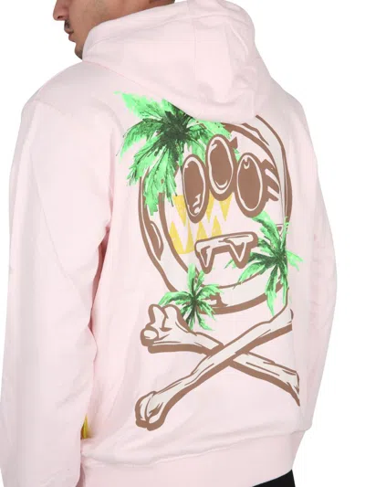 Barrow Sweatshirt With Logo Print Unisex In Pink