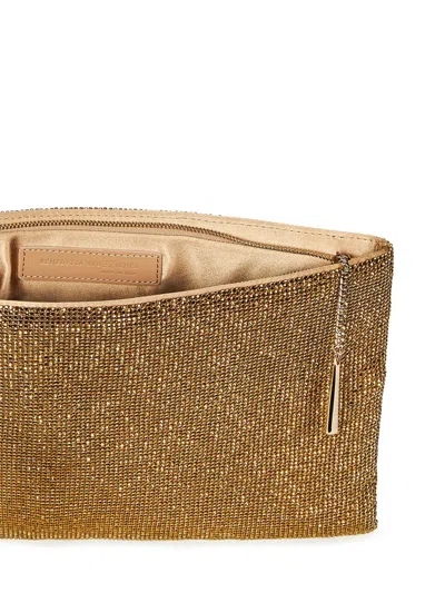 Shop Benedetta Bruzziches La Luisa Clutch In Golden