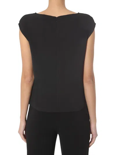Shop Boutique Moschino Sleeveless Top In Black