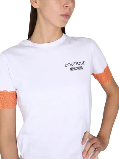 Shop Boutique Moschino T-shirt With Logo In White
