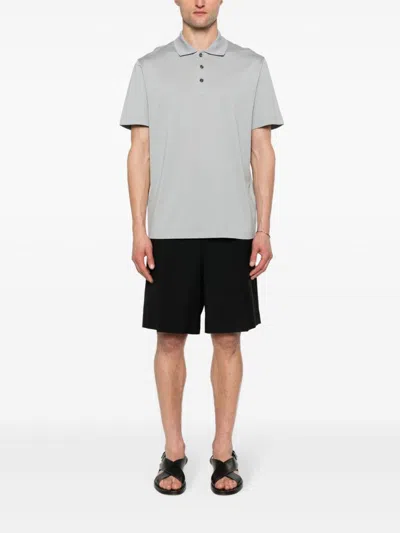 Shop Brioni Polo Shirt In Grey