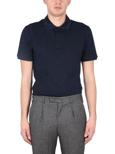 Shop Brioni Regular Fit Polo Shirt In Blue