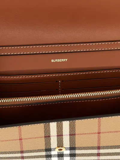 Shop Burberry 'hannah' Wallet In Beige