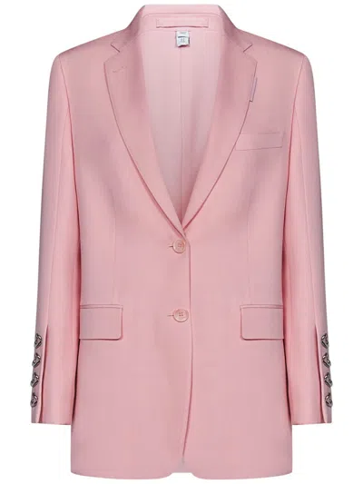 Shop Burberry Blazer In Pink