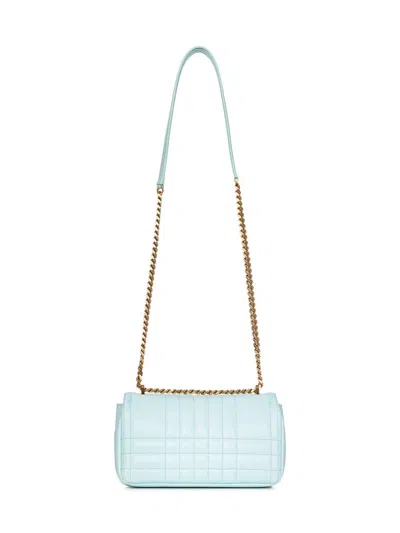 Shop Burberry Lola Small Shoulder Bag In Clear Blue