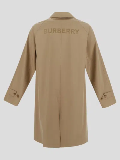Shop Burberry Trench Coat In Honey