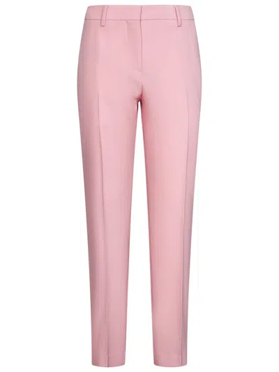 Shop Burberry Trousers In Pink