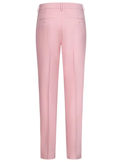 Shop Burberry Trousers In Pink