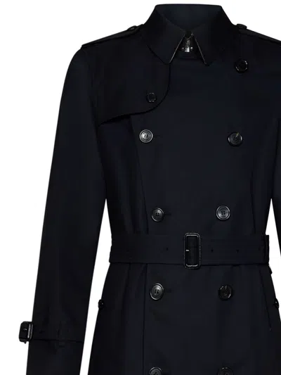 Shop Burberry Wimbledon Trench In Blue