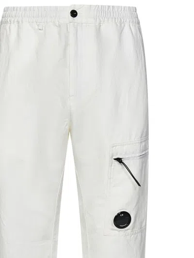 Shop C.p. Company Trousers In White
