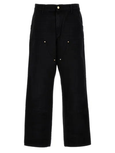 Shop Carhartt Wip 'double Knee' Pants In Black